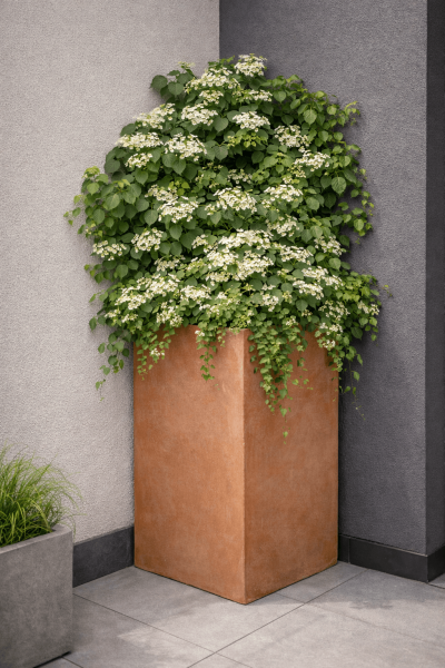 Dreieckiger Design Blumentopf Terracotta - Tri-Angolo